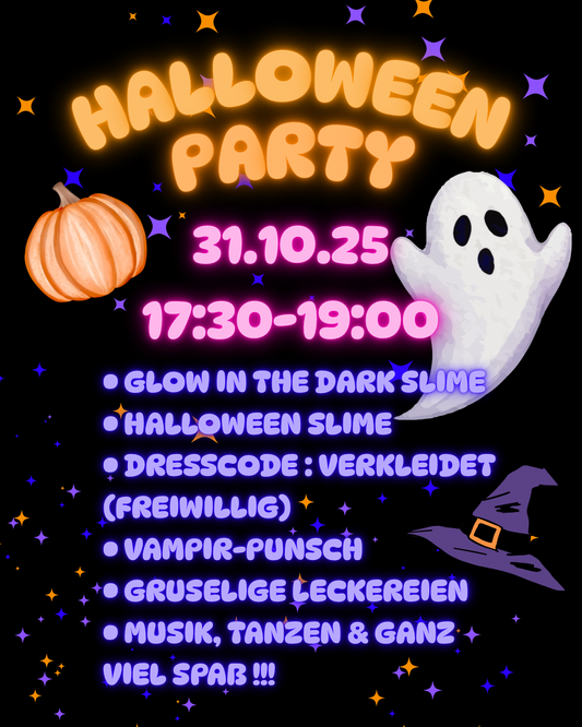 HALLOWEEN PARTY👻🎃| Freitag 31.10.25 | 17:30-19:00 Uhr